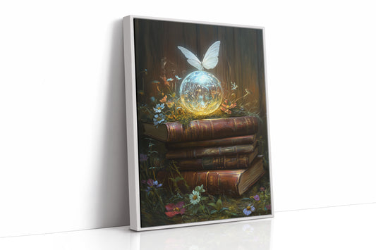 AL0116 - Premium Art Print - White Framed Canvas image 1