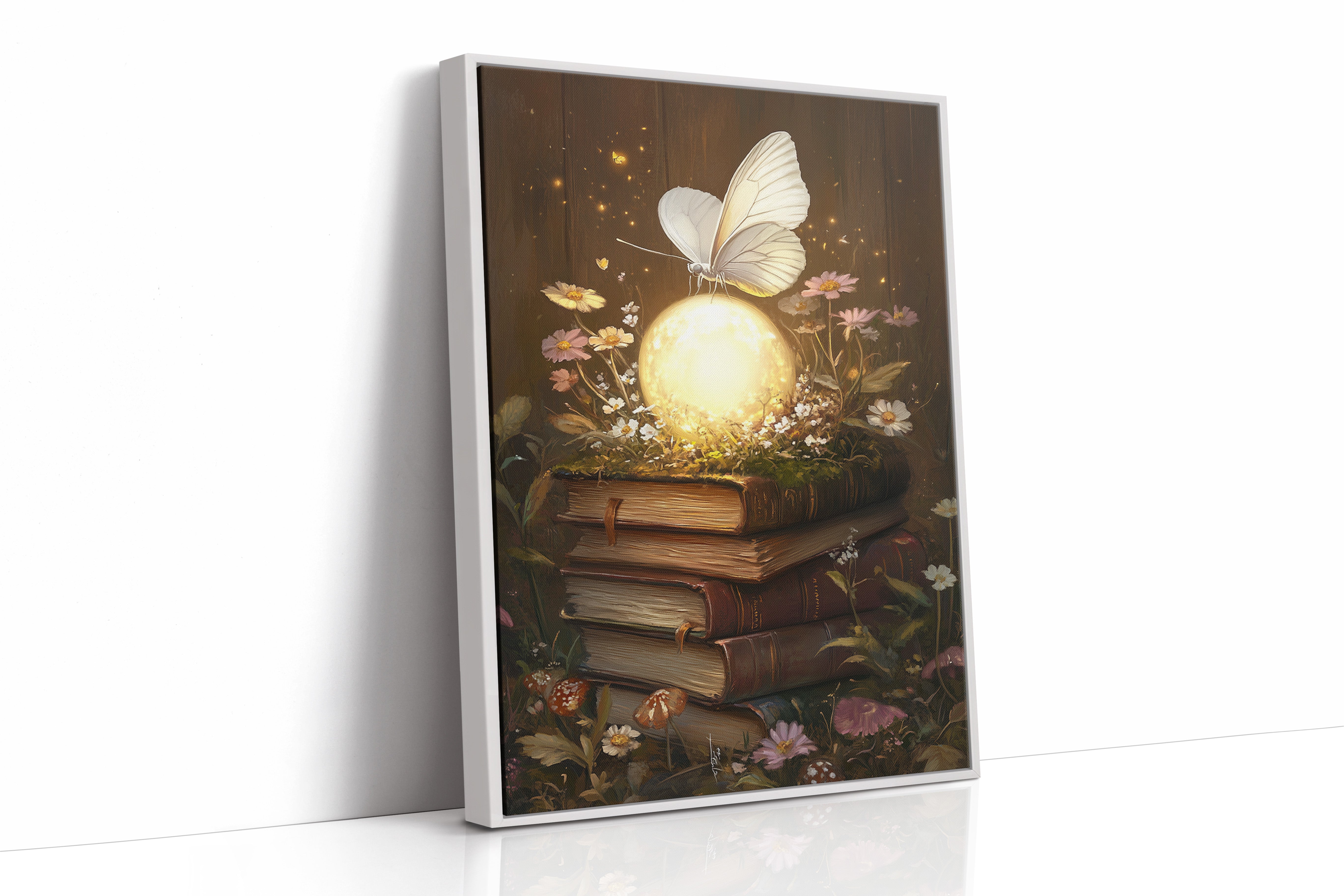 AL0117 - Premium Art Print - White Framed Canvas image 1