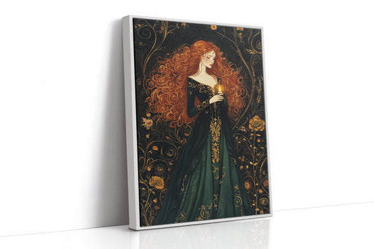 AL0120 - Premium Art Print - White Framed Canvas image 1