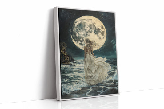 AL0121 - Premium Art Print - White Framed Canvas image 1