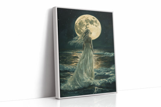 AL0122 - Premium Art Print - White Framed Canvas image 1