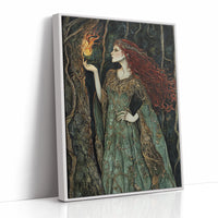 AL0125 - Premium Art Print - White Framed Canvas image 1