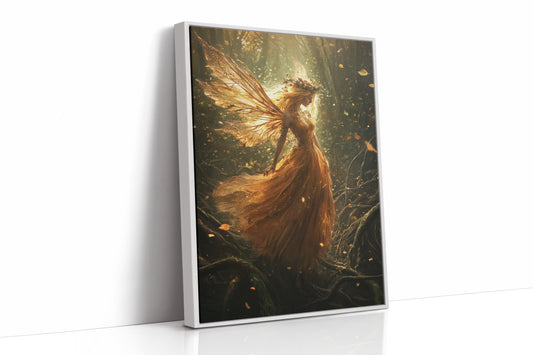 AL0128 - Premium Art Print - White Framed Canvas image 1