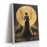 AL0130 - Premium Art Print - White Framed Canvas image 1