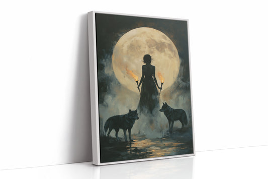 AL0131 - Premium Art Print - White Framed Canvas image 1