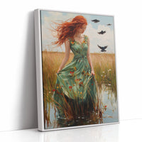 AL0132 - Premium Art Print - White Framed Canvas image 1