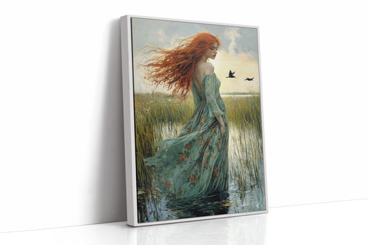 AL0133 - Premium Art Print - White Framed Canvas image 1