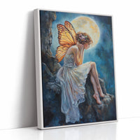 AL0134 - Premium Art Print - White Framed Canvas image 1