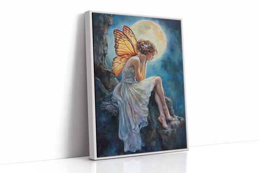 AL0134 - Premium Art Print - White Framed Canvas image 1