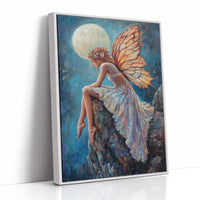 AL0135 - Premium Art Print - White Framed Canvas image 1