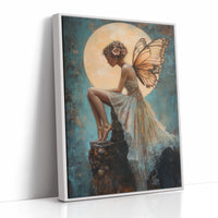 AL0136 - Premium Art Print - White Framed Canvas image 1