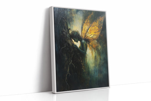 AL0139 - Premium Art Print - White Framed Canvas image 1