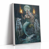 AL0140 - Premium Art Print - White Framed Canvas image 1