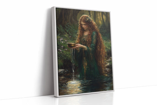 AL0141 - Premium Art Print - White Framed Canvas image 1