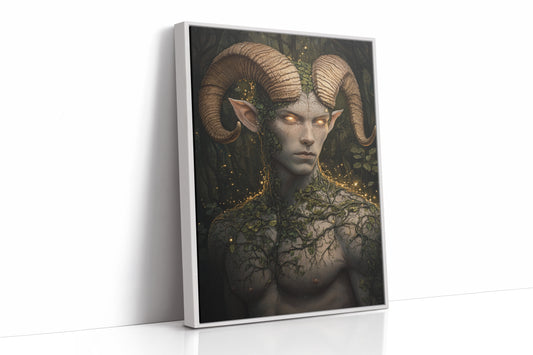 AL0143 - Premium Art Print - White Framed Canvas image 1
