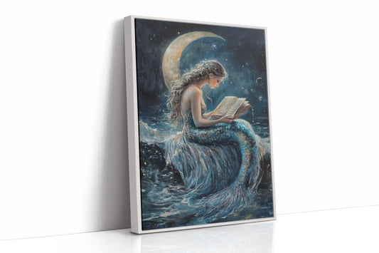 AL0145 - Premium Art Print - White Framed Canvas image 1