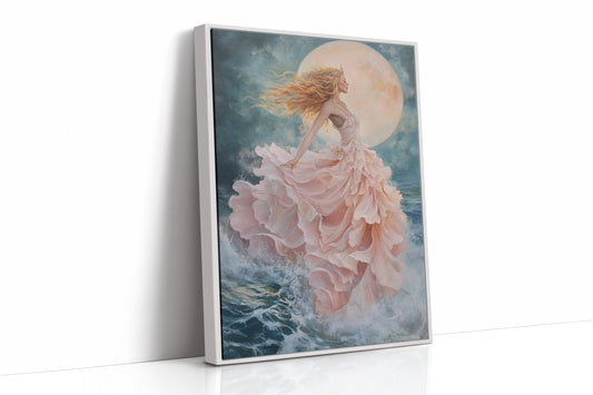 AL0147 - Premium Art Print - White Framed Canvas image 1