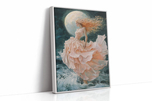 AL0148 - Premium Art Print - White Framed Canvas image 1