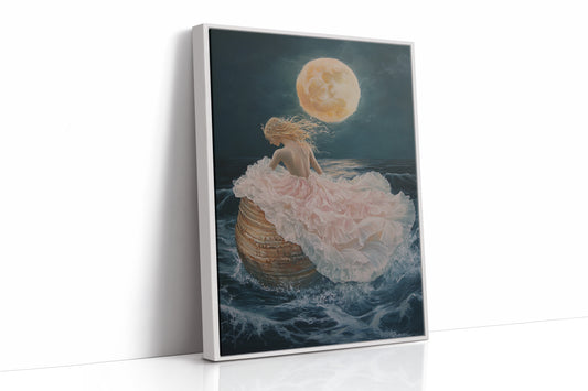 AL0149 - Premium Art Print - White Framed Canvas image 1
