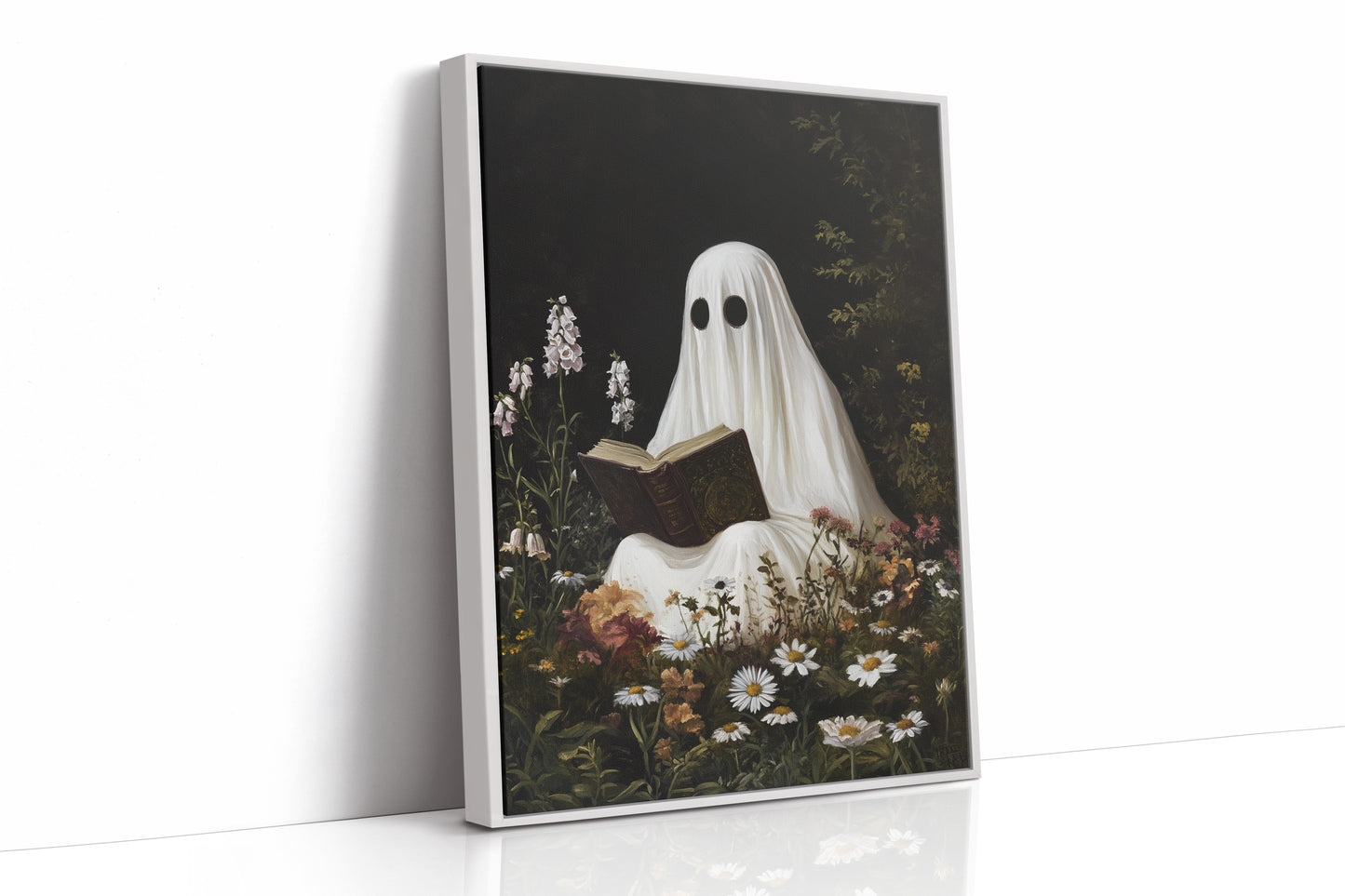 AL0151 - Premium Art Print - White Framed Canvas image 1