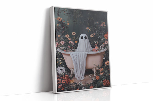 AL0153 - Premium Art Print - White Framed Canvas image 1