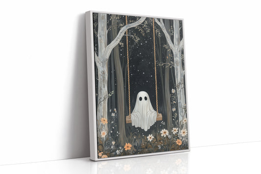 AL0154 - Premium Art Print - White Framed Canvas image 1
