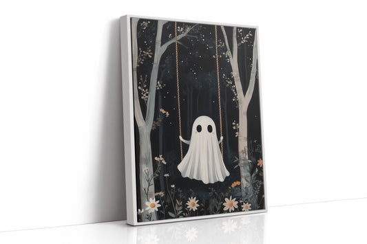 AL0155 - Premium Art Print - White Framed Canvas image 1