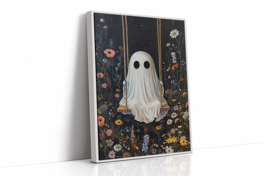 AL0159 - Premium Art Print - White Framed Canvas image 1