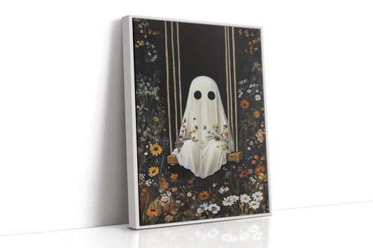 AL0160 - Premium Art Print - White Framed Canvas image 1
