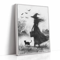 AL0163 - Premium Art Print - White Framed Canvas image 1