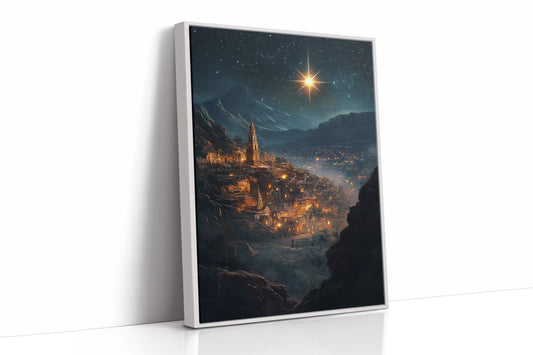 AL0165 - Premium Art Print - White Framed Canvas image 1