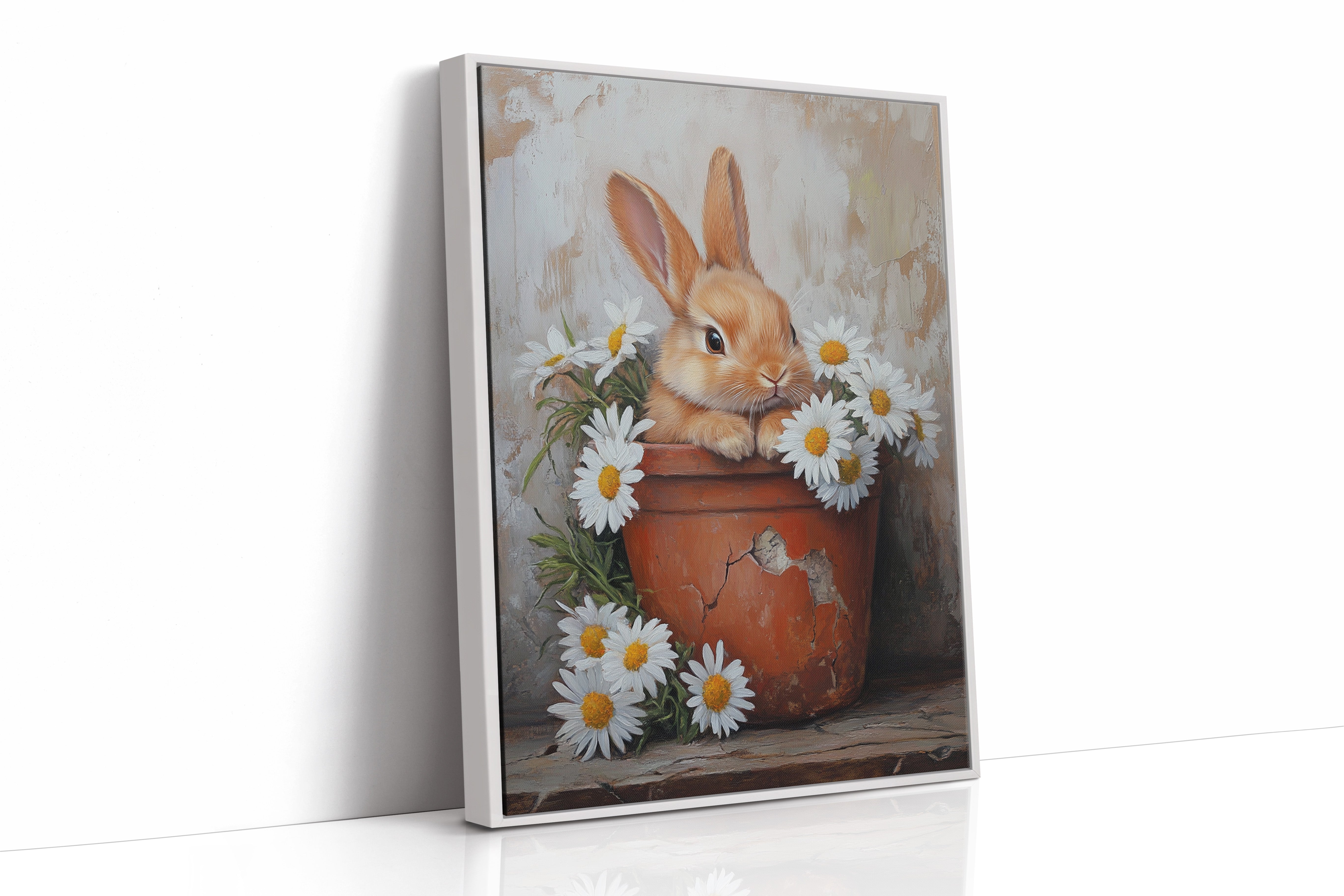 AL0167 - Premium Art Print - White Framed Canvas image 1