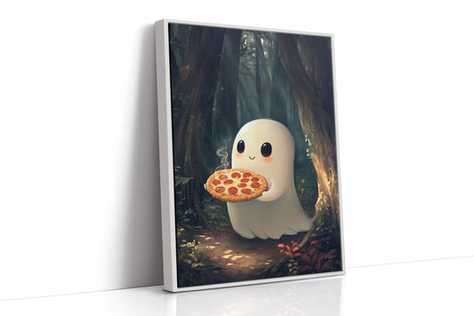 AL0168 - Premium Art Print - White Framed Canvas image 1