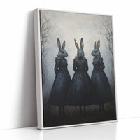 AL0177 - Premium Art Print - White Framed Canvas image 1