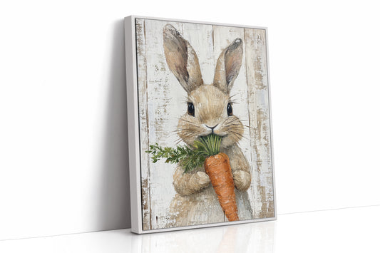 AL0179 - Premium Art Print - White Framed Canvas image 1