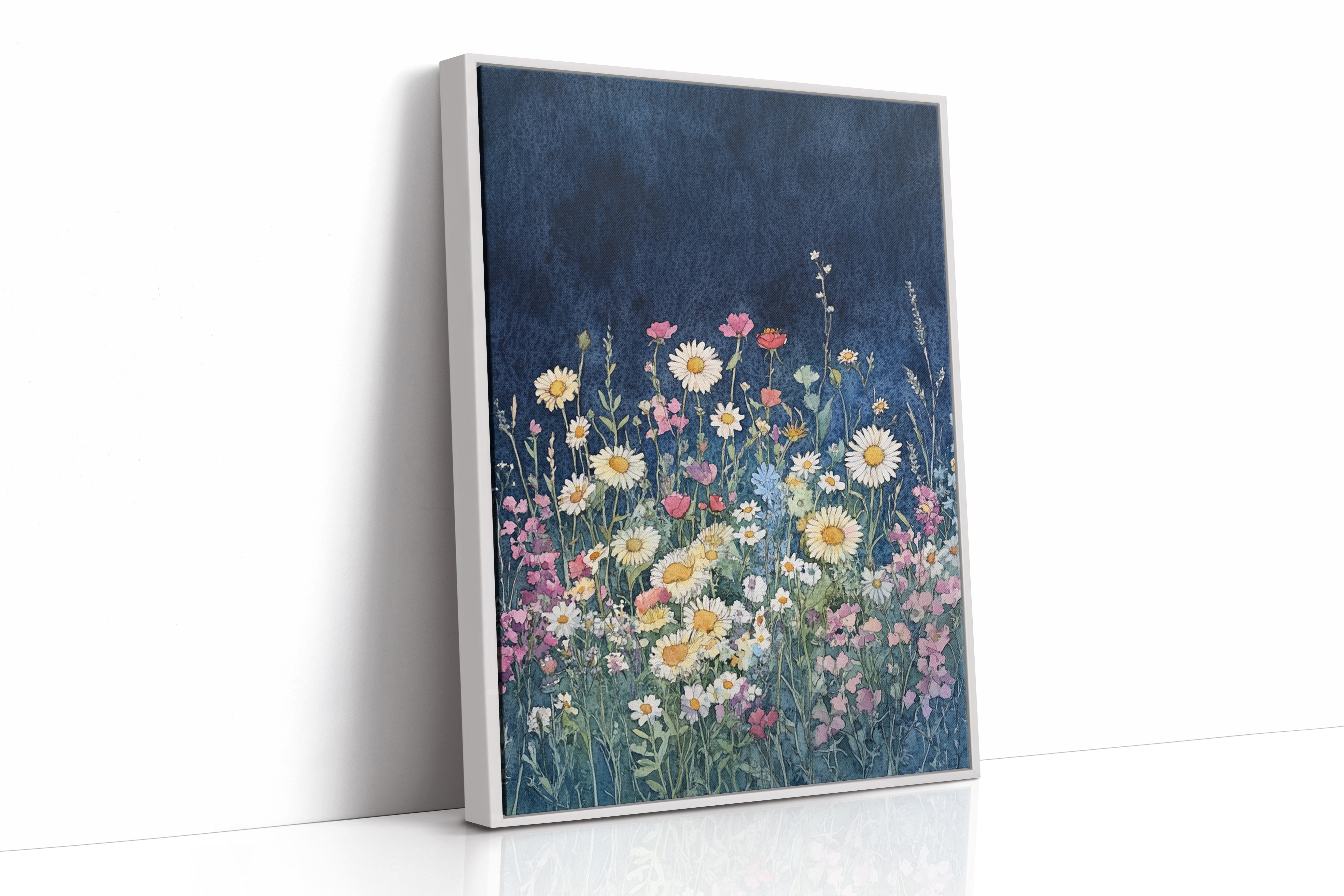 AL0181 - Premium Art Print - White Framed Canvas image 1