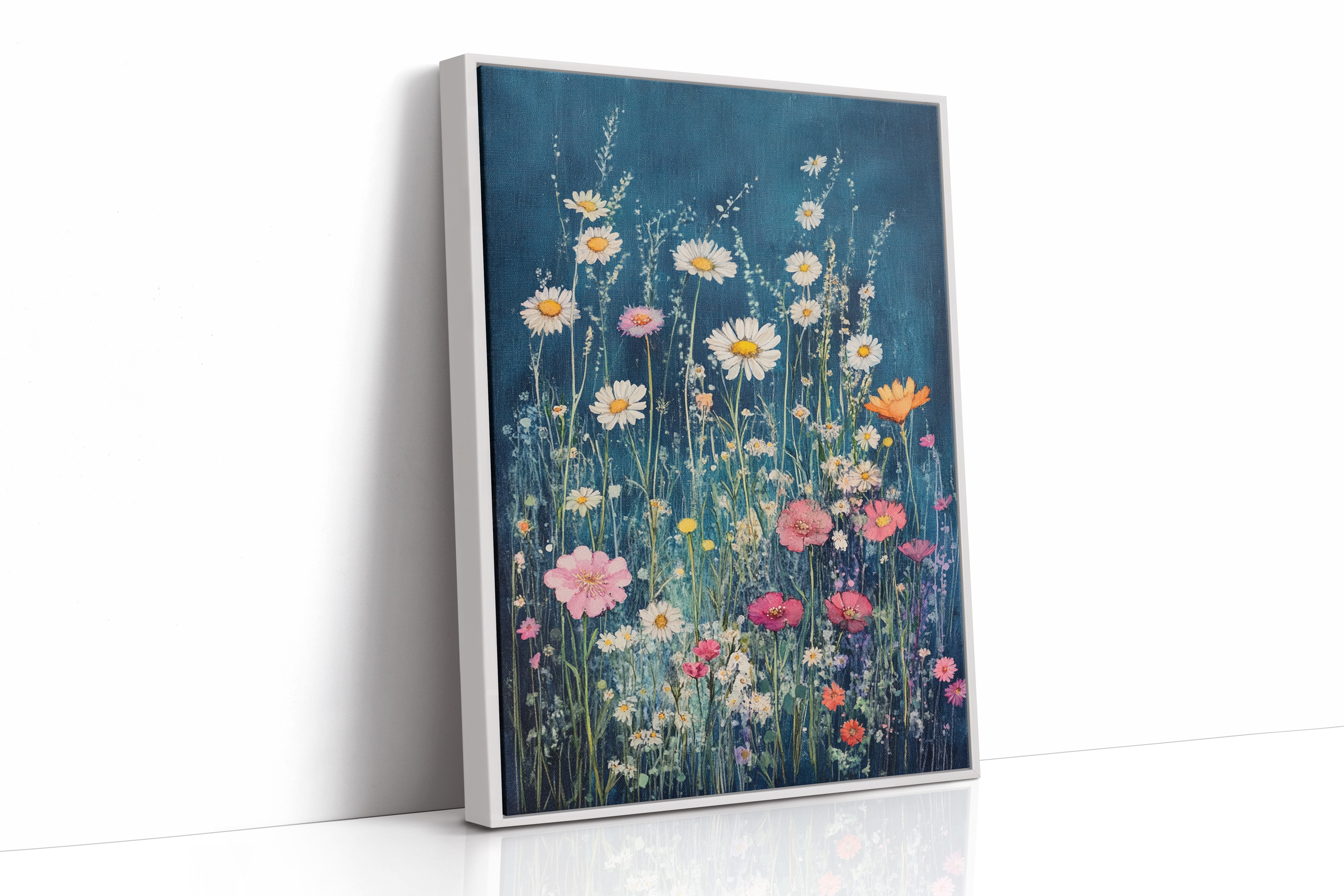 AL0182 - Premium Art Print - White Framed Canvas image 1