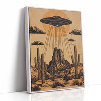 AL0183 - Premium Art Print - White Framed Canvas image 1