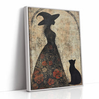 AL0184 - Premium Art Print - White Framed Canvas image 1
