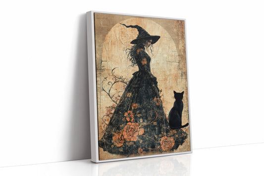 AL0185 - Premium Art Print - White Framed Canvas image 1