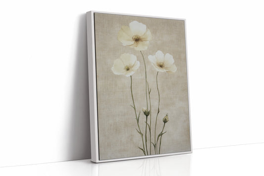 AL0193 - Premium Art Print - White Framed Canvas image 1