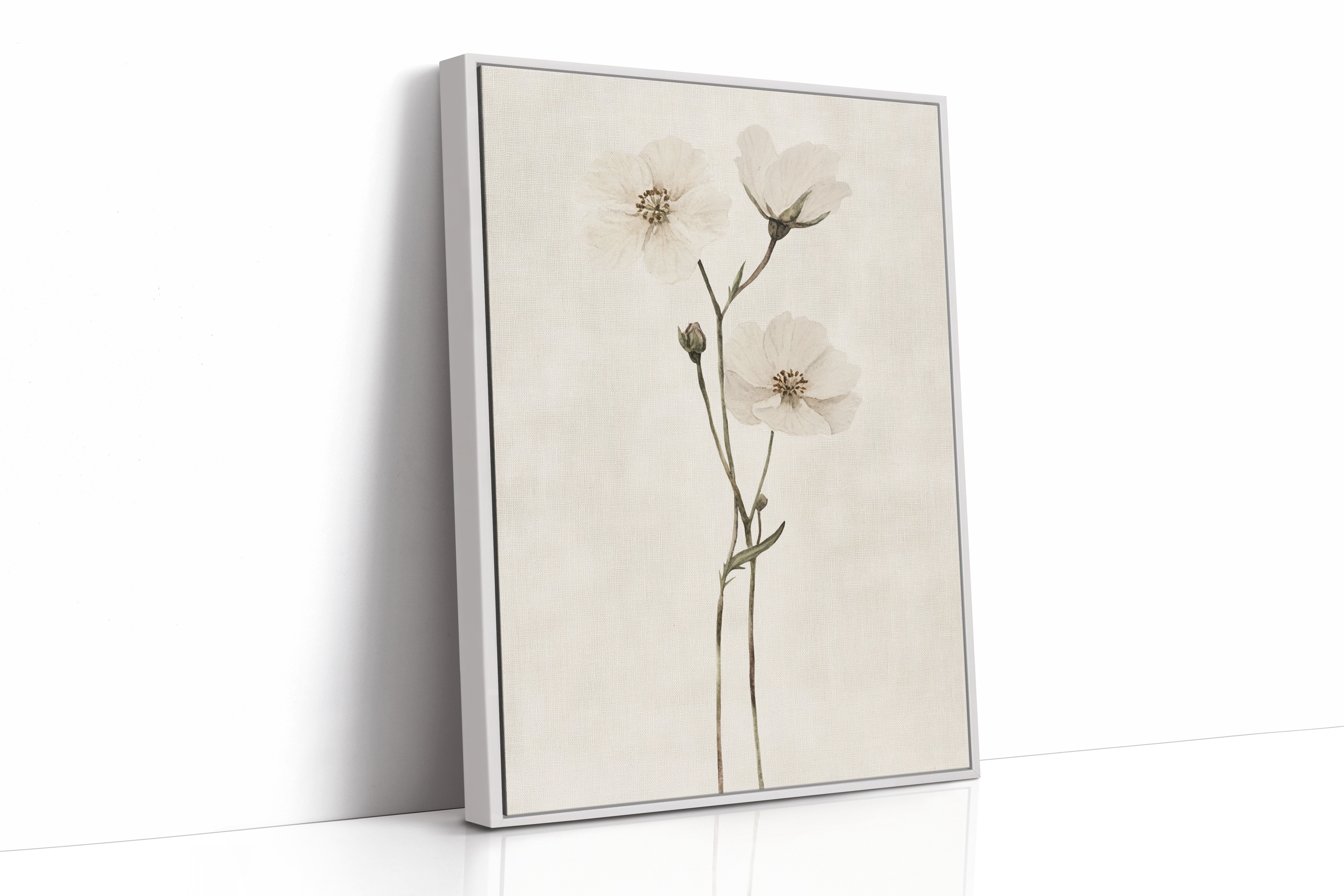 AL0194 - Premium Art Print - White Framed Canvas image 1