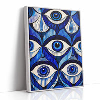 AL0195 - Premium Art Print - White Framed Canvas image 1