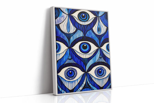 AL0195 - Premium Art Print - White Framed Canvas image 1