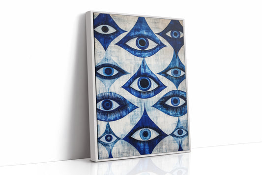 AL0196 - Premium Art Print - White Framed Canvas image 1