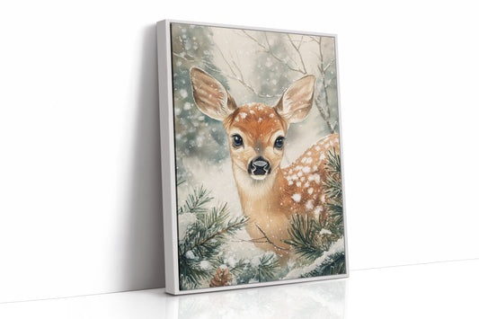 AL0203 - Premium Art Print - White Framed Canvas image 1