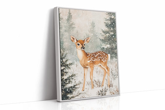 AL0204 - Premium Art Print - White Framed Canvas image 1