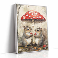 AL0206 - Premium Art Print - White Framed Canvas image 1