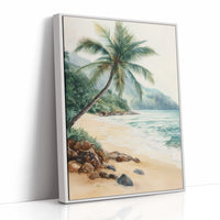AL0209 - Premium Art Print - White Framed Canvas image 1