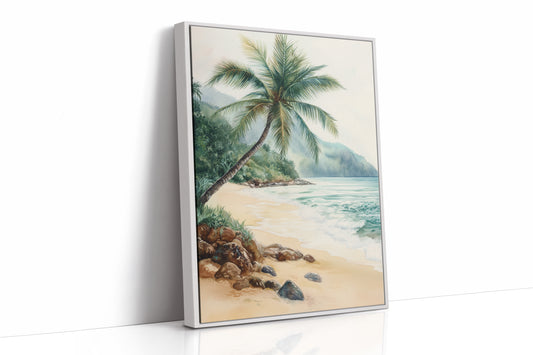 AL0209 - Premium Art Print - White Framed Canvas image 1
